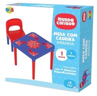 Conjunto Mesa e Cadeira Infantil Aranha Azul - Estímulo à Criatividade e Aprendizado - imagem 4