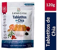 Biscoito salgados sem glúten Leve Croc Tabletitos de Chia 120g - imagem 3