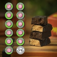 Barra de Proteína Crocante biO2 Protein Crunchy Caramelo, Caixa com 9 unidades de 50 g, Vegana e sem Glúten - imagem 2