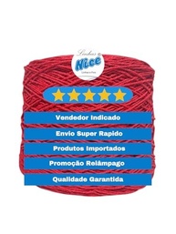 Barbante Parafinado Colorido para Crochê - Fio Resistente 1kg (Cinza Claro) - imagem 4