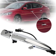 Maçaneta Externa Cromada Dianteira Esquerda Nissan Sentra 2013-2018 | Murano, Maxima, Leaf - Qualidade e Durabilidade Garantida - imagem 1