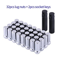 Kit 32 Porcas de Roda M14x1.5 Cromadas 7 Estrias para Ford F250/F350 e Chevrolet Silverado/GMC Sierra HD - imagem 3