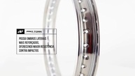 ARO DIANTEIRO PRO TORK MEGA SOLDA 18X160 CROMADO - CG, Titan, Fan, Start, YBR, Factor, RD - imagem 3