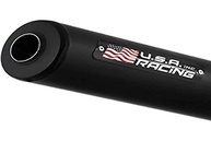 Escape Reto U.S.A. Racing Inc. para Honda Titan 150 / Fan 150 (2014) - Cromado/Preto - imagem 2