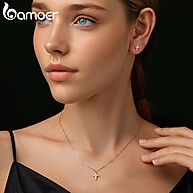Conjunto Prata 925 Moissanite: Elegância em Cruz - imagem 2