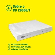 Filtro de Cabine MANN-FILTER CU 26 006/1: Ar Puro e Saúde para seu Volkswagen - imagem 4