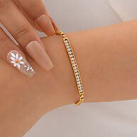 Pulseira de Casal Vnox com Zircônia Cúbica - imagem 2