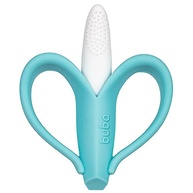 Massageador de Gengiva Banana Color Azul com Cerdas Curtas - Silicone Seguro BPA Free - imagem 2