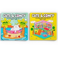 Kit 2 Livros de Colorir Adulto Cute & Comfy - Relaxamento e Criatividade - imagem 2