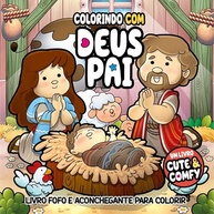 Livro de Colorir Adulto: Colorindo com Deus Pai - Momentos Cute & Comfy de Fé - imagem 2