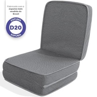 Puff Colchonete Dobrável 3 em 1 - Sofá Cama Solteiro com Espuma D20 | Conforto e Versatilidade - imagem 4