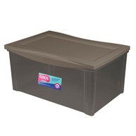 Caixa Organizadora Plástica 65L com Tampa Click - Modelo Camurça da Linha Radical - imagem 1