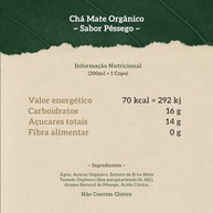 PODER DA TERRA - Mate Orgânico com Pêssego - Bebida Natural, Sem Conservantes, Sem Glúten - Ingredientes Naturais - 1L - imagem 1