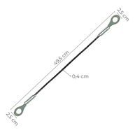 Cabo de Aço Universal Automotive para Tampa da Caçamba Saveiro G2 G3 G4 (Lado Direito/Esquerdo) - Aço Natural 376827133A - imagem 4