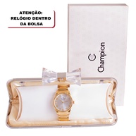 Relógio Champion Dourado + Clutch: Elegância à Prova D'Água - imagem 2