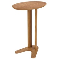 Mesa Auxiliar Oval 60cm Dalla Costa em Freijó - Design Elegante e Resistente - imagem 2
