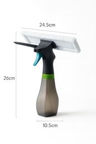 Limpador de Vidro 3 em 1 com Spray Integrado 250ml - Rodo e Esfregador para Limpeza Profissional - imagem 4