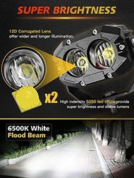 MAYELLO Luzes de LED 10cm 60W: Iluminação Off-Road Potente e Durável para Sua Aventura - imagem 3