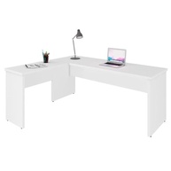 Mesa de Escritório em L 120x150cm com Tampo 30mm Branco - Design Moderno e Ergonômico - imagem 4