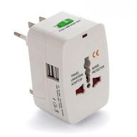 Adaptador Universal de Viagem Premium: 2 USB, Bivolt, Pinos Retráteis para +150 Países - imagem 1