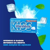 Pastilhas, Mentos, Kiss, Sem Açúcar, Sabor de Menta - 35g | 50 Unidades - imagem 2