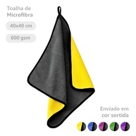 Kit 4 Panos de Microfibra 600gsm para Lavagem e Acabamento Automotivo - Dupla Face Sem Riscos - imagem 4