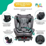 Cadeira de Carro Maxi Baby Elite 4 em 1: Segurança e Conforto de 0 a 36Kg (Cinza Titânio) - imagem 4