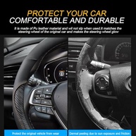 Capa de Volante Mandark Premium: Couro Microfibra 38cm, Antiderrapante e Confortável para Carros, SUVs e Caminhões - imagem 4