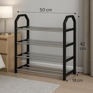 Sapateira Vertical 4 Andares - Organizador de Sapatos com Estrutura Reforçada, Ideal para Quartos e Closets - imagem 3