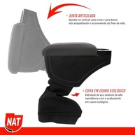 Apoio de Braço Captur 2017-2019 Grafite com Porta Copo - Design Elegante e Conforto - imagem 5
