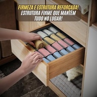Kit 2 Colmeia Organizadora de Gaveta com 24 Divisórias - Organizador de Roupa Íntima Impermeável em TNT - imagem 5