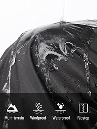 Roupa de chuva masculina de alta visibilidade refletiva para trabalho e chuva para todos os esportes, pesca, motocicleta, alta visibilidade, preto/verde, GG - imagem 3