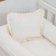 Ninho Redutor de Berço Moisés Confortável para Bebês - Tecido Percal Premium com Almofada Decorativa - imagem 3