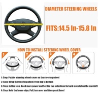 Capa de Volante Universal de Silicone Antiderrapante e Confortável (35-38cm) - Toque Macio e Inodoro - imagem 3