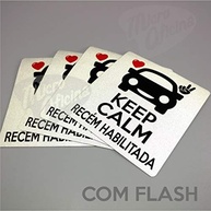 Ímã de Carro "Keep Calm" para Recém-Habilitados: Segurança e Estilo na Estrada! - imagem 5