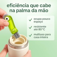 Kit 3 em 1 Escovas de Limpeza Multifuncionais - Tampas, Garrafas e Cantos Difíceis - imagem 3