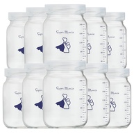 Kit com 14 Potes de Vidro para Leite Materno 200ml com Graduação - Segurança e Pureza na Amamentação - imagem 1