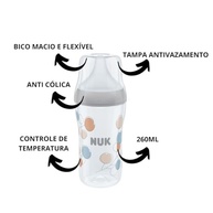 Kit Mamadeiras NUK Perfect Match com Controle de Temperatura - Fluxo Médio - imagem 4