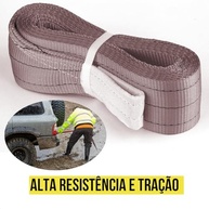 Cinta de Reboque 40 Toneladas - 3m Reforçada para Resgate Veicular Pesado - imagem 5