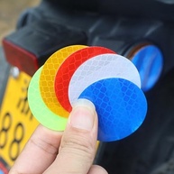 10 Adesivos Refletivos de Segurança para Para-choque de Carro - Branco - imagem 5