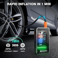 Compressor de Ar Portátil 150PSI: Inflador de Pneu Sem Fio Rápido e Inteligente - imagem 3