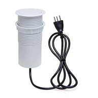 Torre de Tomada Totem Automático: 2 Tomadas 10A + 2 USB 3.5A - Branco Elegante - imagem 5