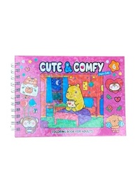 Cute & Comfy Super Extra 06: Livro de Colorir Adulto com Capa Holográfica para Relaxar - imagem 3