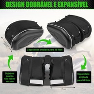 Alforje de Moto 58L: Aventura e Praticidade para Sua Viagem! - imagem 3