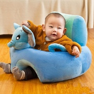 Assento para Bebê Elefante Azul - Almofada de Apoio Ergonômica com Suporte à Postura - imagem 3