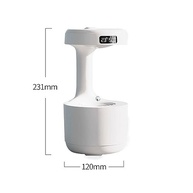Umidificador Difusor de Ar com Relógio Digital 800ml - Água Anti-Gravidade Gotas - imagem 4