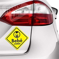 Ímã Bebê a Bordo: Segurança e Estilo para Seu Carro - Fácil de Aplicar e Remover! - imagem 1