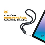 Gshield Cordão Universal de Pulso para Capa de Celular 20cm Alça Ajustável de Nylon Balístico, Preto - imagem 4