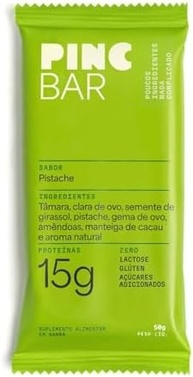 Barra de Proteína Pistache Sem Açúcar 50g Pinc Bar 12 Unidades - imagem 2