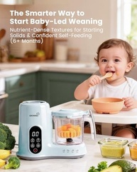 GROWNSY Máquina de Comida de Bebê com Vaporizador e Processador - Cozinha e Mistura em 1 Passo - imagem 5